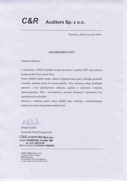 C&R Auditors Sp. z o. o.