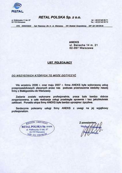 Retal Sp. z o. o.